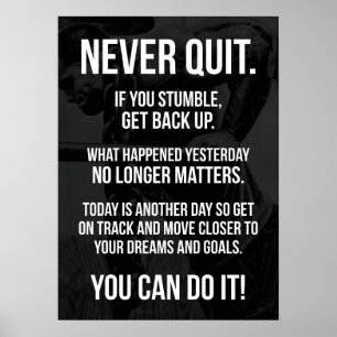 Poster Motivation de l'entraînement