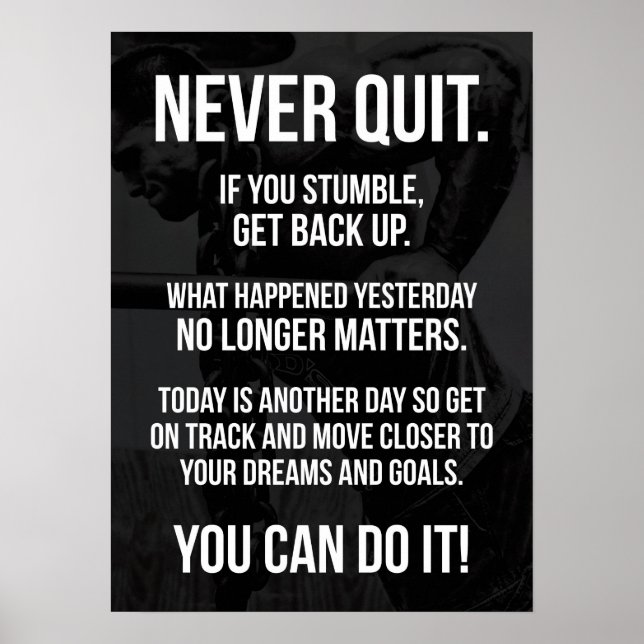 Poster Motivation de l'entraînement (Devant)