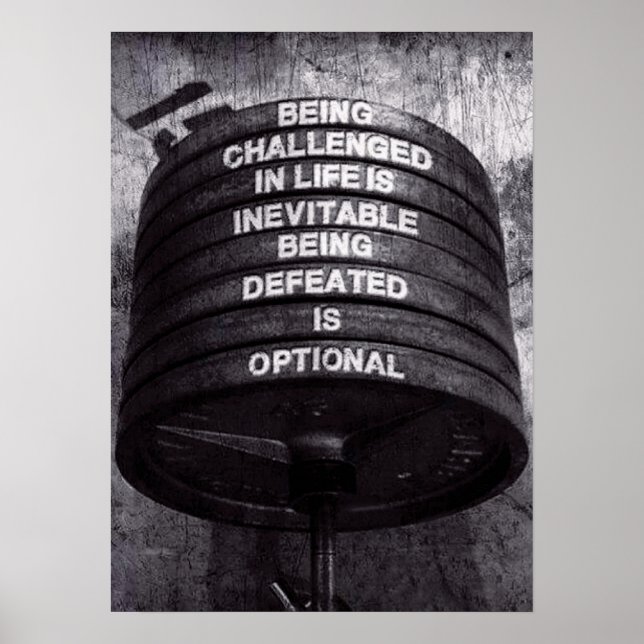 Poster Motivation de l'entraînement (Devant)