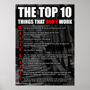 Poster Motivation de l'entraînement