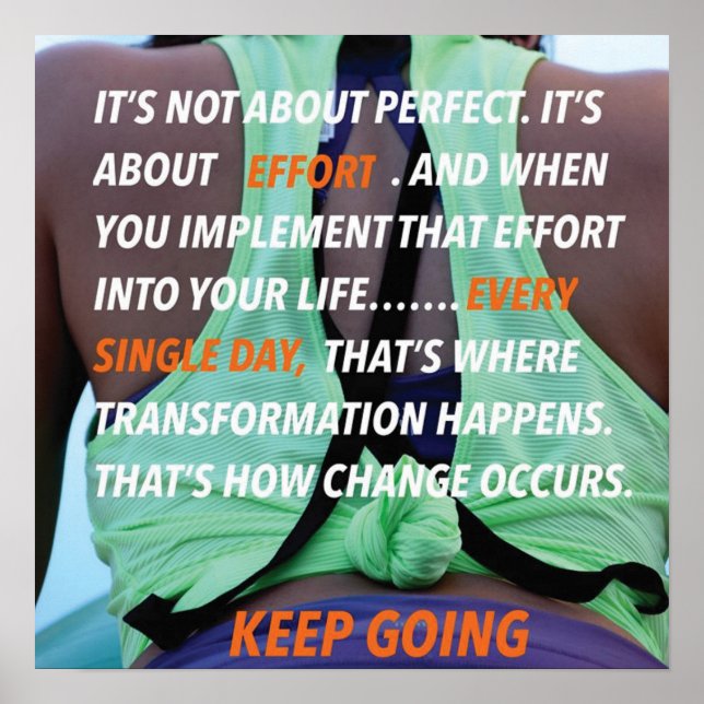 Poster Motivation de l'entraînement (Devant)