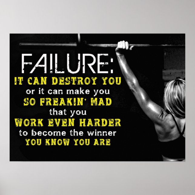 Poster Motivation de l'entraînement (Devant)