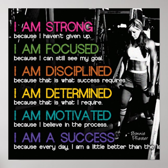 Poster Motivation de l'entraînement (Devant)