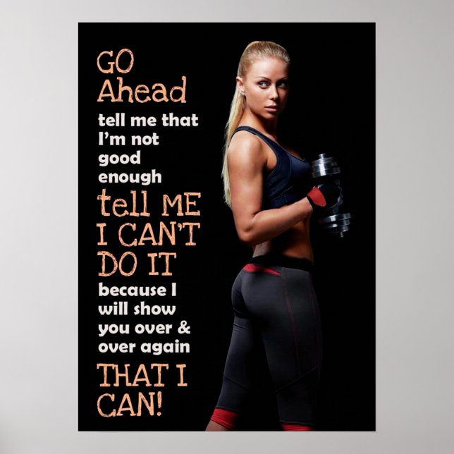 Poster Motivation de l'entraînement (Devant)