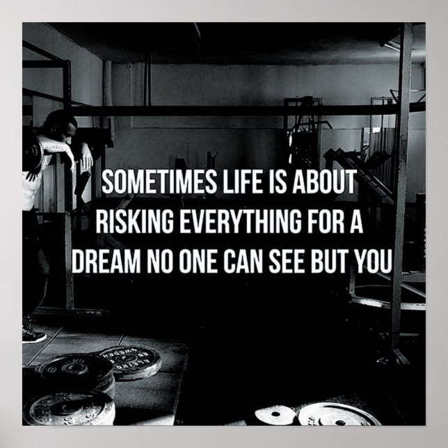 Poster Motivation de l'entraînement (Devant)