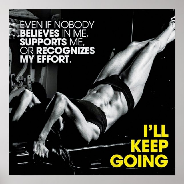 Poster Motivation de l'entraînement (Devant)