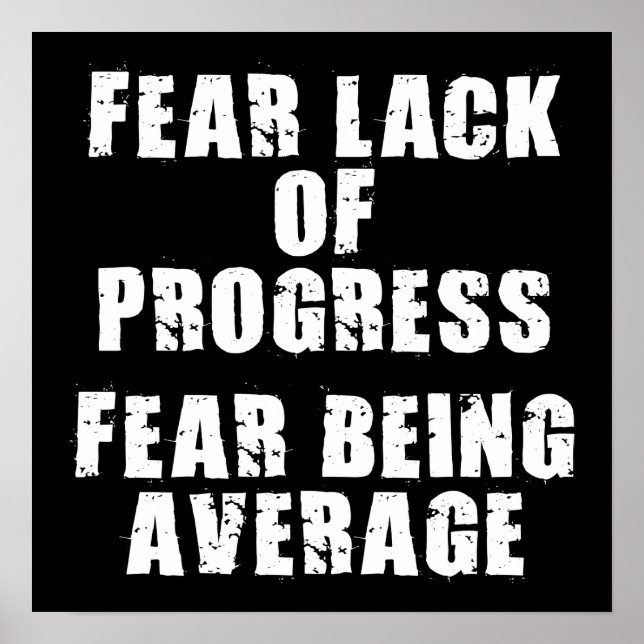 Poster Motivation de l'entraînement (Devant)