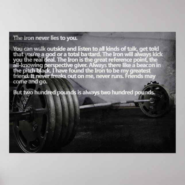 Poster Motivation de l'entraînement (Devant)