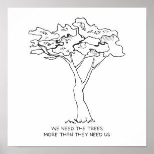 Posters Affiches Dessin Minimaliste Zazzle Fr