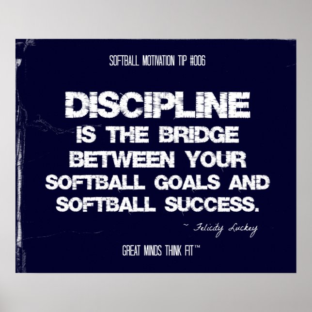 Poster Motivation du softball 006 (Devant)