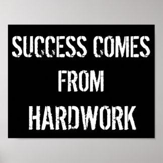 Poster Motivation noir et blanc