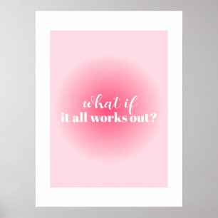 Poster Motivation rose simple