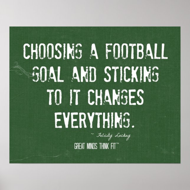 Poster Motivational Football Objectifs (Devant)