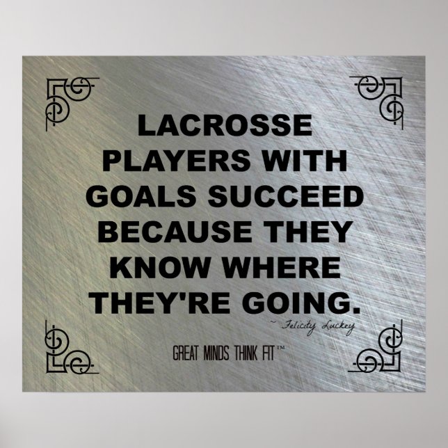 Poster Motivational Lacrosse 008 (Devant)