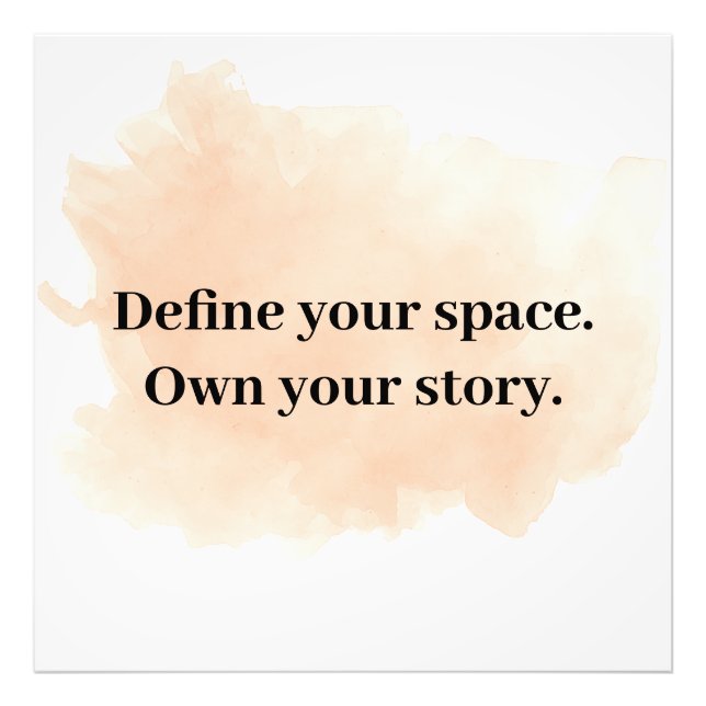 Poster Motivational Moderne - Citation Gratuite po (Devant)