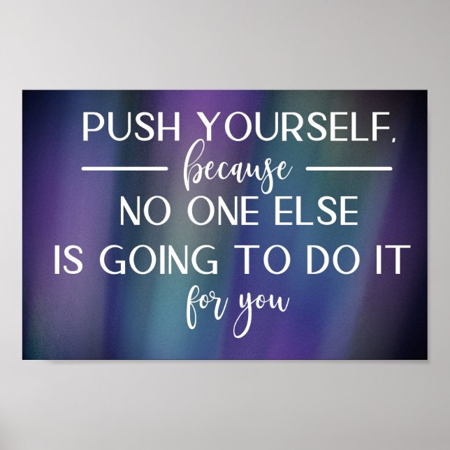 Poster Motivational Print Value (Matte) (Devant)