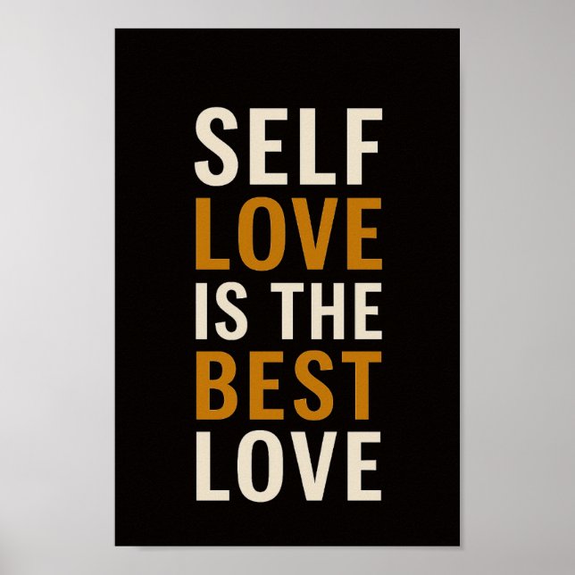Poster Motivational Self Love (Devant)