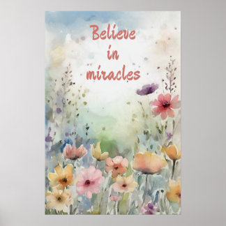 Poster Motivationnel Aquarelle Mur Art 20