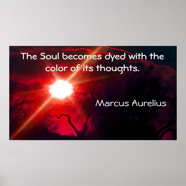 Poster motivationnel avec citation de l'empereur r (Devant)