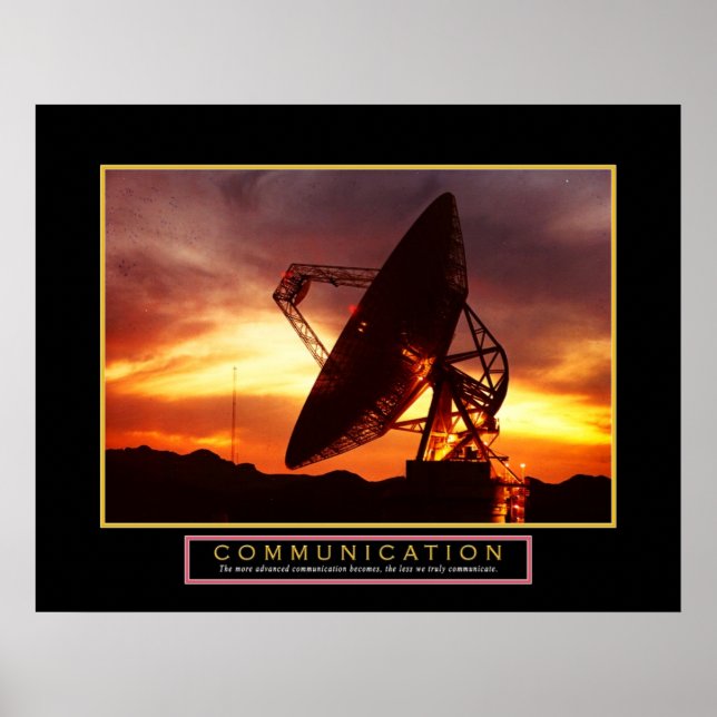 Poster motivationnel "Communication" 22x28 (Devant)