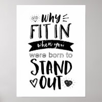 Poster Motivationnel Cool Né Pour Se Déplacer