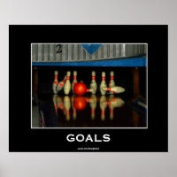 Poster motivationnel de Bowling Pins