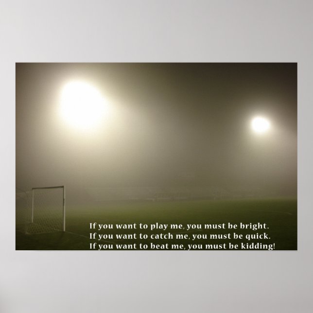 Poster Motivationnel de l'étoile de football (Devant)