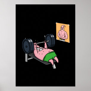 Poster motivationnel de réussite et de gymnase