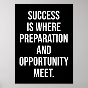 Poster motivationnel de réussite et de gymnase