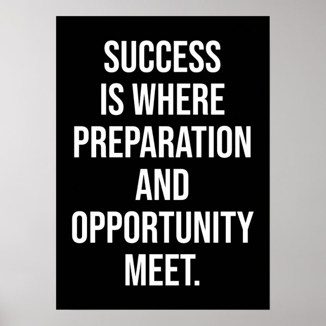 Poster motivationnel de réussite et de gymnase (Devant)