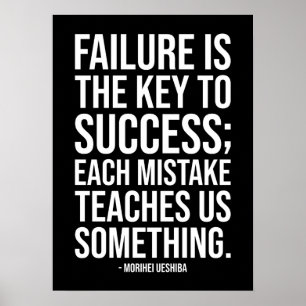 Poster motivationnel de réussite et de gymnase