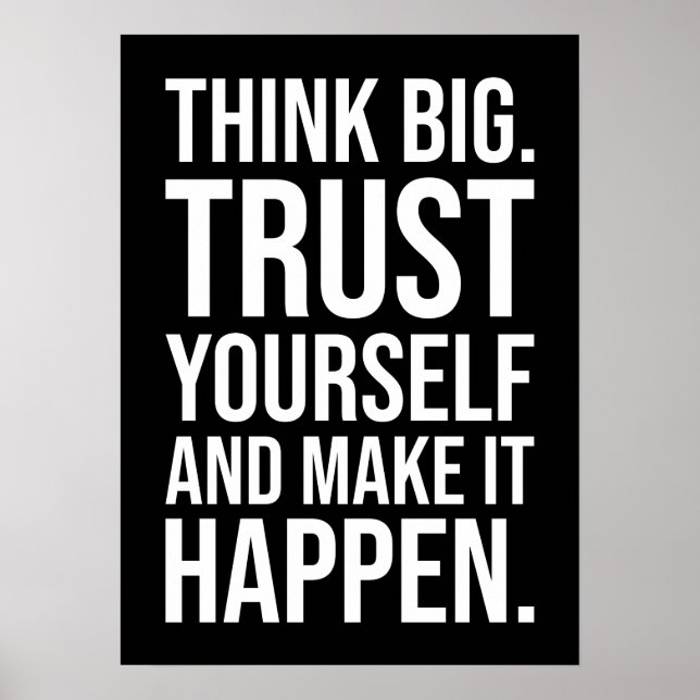 Poster motivationnel de réussite et de gymnase (Devant)