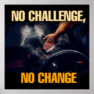 Poster motivationnel de réussite et de gymnase