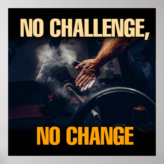 Poster motivationnel de réussite et de gymnase (Devant)