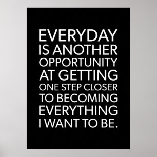 Poster motivationnel de réussite et de gymnase