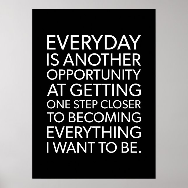 Poster motivationnel de réussite et de gymnase (Devant)