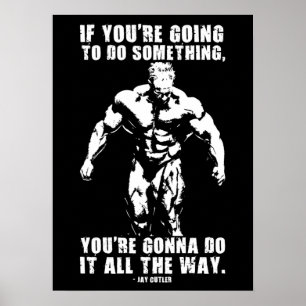 Poster motivationnel de réussite et de gymnase