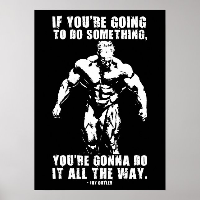 Poster motivationnel de réussite et de gymnase (Devant)