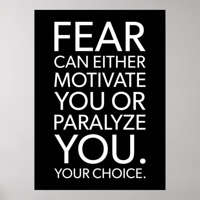 Poster motivationnel de réussite et de gymnase (Devant)