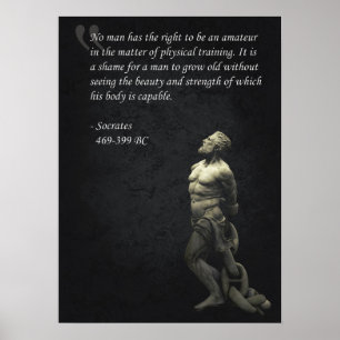 Poster motivationnel de réussite et de gymnase