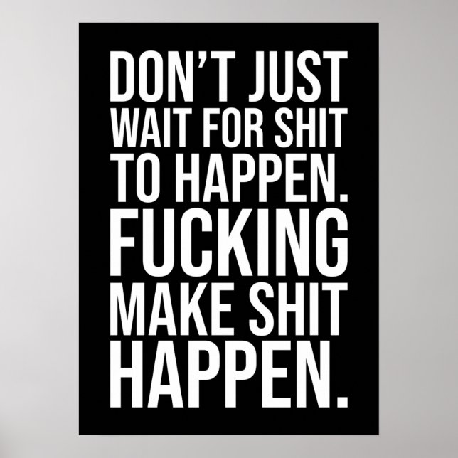 Poster motivationnel de réussite et de gymnase (Devant)