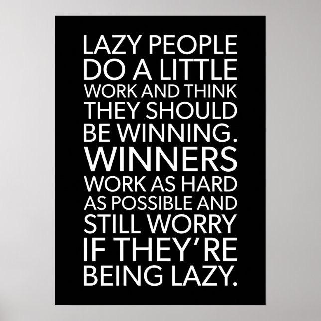 Poster motivationnel de réussite et de gymnase (Devant)