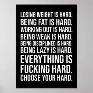 Poster motivationnel de réussite et de gymnase