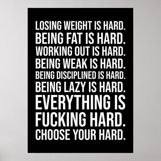 Poster motivationnel de réussite et de gymnase (Devant)