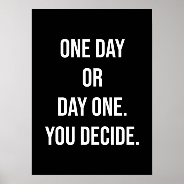 Poster motivationnel de réussite et de gymnase (Devant)