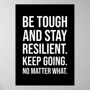 Poster motivationnel de réussite et de gymnase