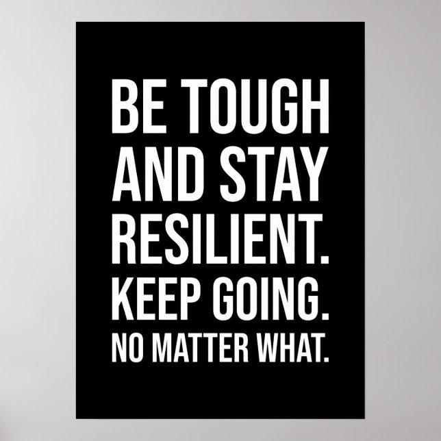 Poster motivationnel de réussite et de gymnase (Devant)