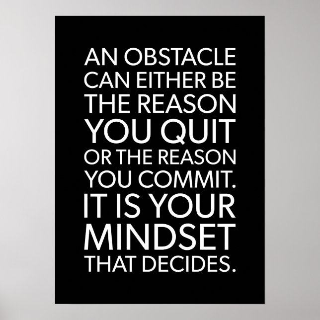 Poster motivationnel de réussite et de gymnase (Devant)