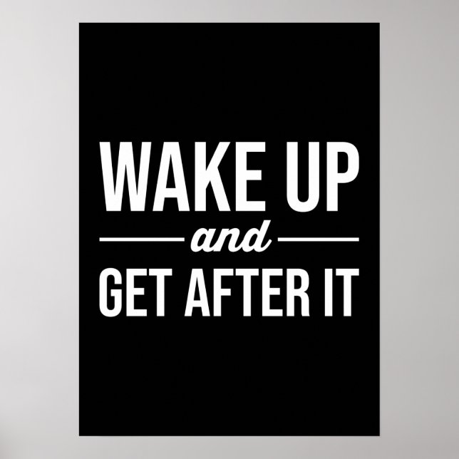 Poster motivationnel de réussite et de gymnase (Devant)