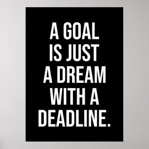 Poster motivationnel de réussite et de gymnase